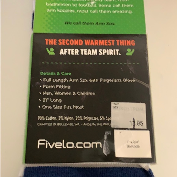 Fivelo blue argyle stripe arm sox sleeves socks - Picture 5 of 6